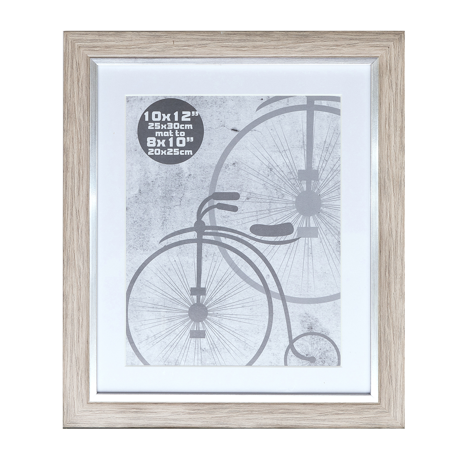 10" x 12" Silver Grey Photo Frame Home Store + More